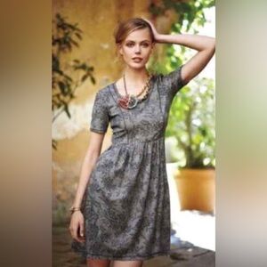 SATURDAY SUNDAY Anthropologie Jacquard Knit Fit & Flare Dress + Pockets Small